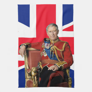 Paño De Cocina Bandera británica del Rey Carlos III
