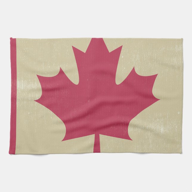 Paño De Cocina bandera canadiana (Horizontal)