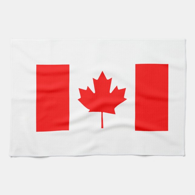 Paño De Cocina Bandera canadiense (Horizontal)
