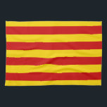 Paño De Cocina Bandera catalana y catalán - La Senyera<br><div class="desc">Paños de cocina: Bandera catalana y catalana "versión oficial" = La Senyera - amo a mi país,  moda,  viajes,  vacaciones,  patriotas nacionales / hinchas del deporte</div>
