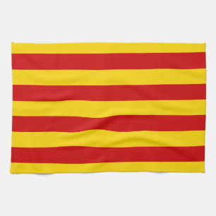 Paño De Cocina Bandera catalana y catalán - La Senyera