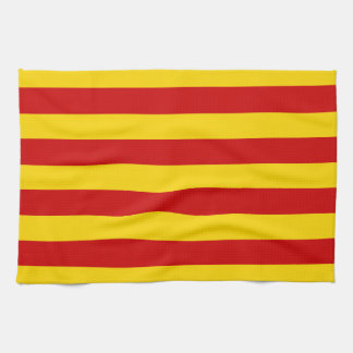 Paño De Cocina Bandera catalana y catalán - La Senyera
