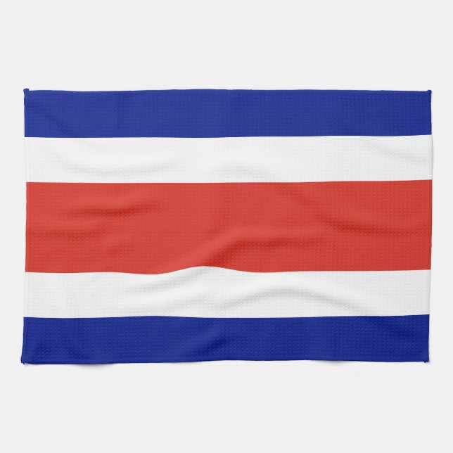 Paño De Cocina Bandera Civil de Costa Rica (Horizontal)