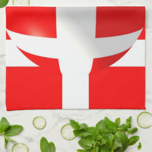 Paño De Cocina Bandera danesa