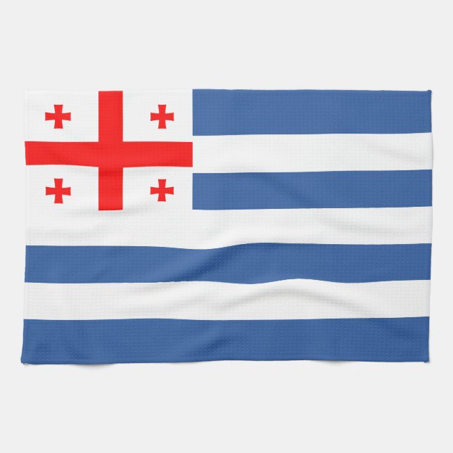 Paño De Cocina Bandera de Adjara Patriótica (Horizontal)