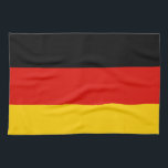 Paño De Cocina Bandera de Alemania<br><div class="desc">¡Muestre que apagado va su orgullo alemán cuando usted pone la bandera de Alemania en la exhibición por todas partes usted!</div>
