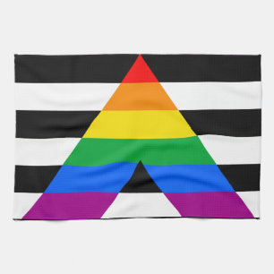 Paño De Cocina Bandera de aliado LGBTQ+