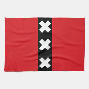 Paño De Cocina Bandera de Amsterdam, Países Bajos Bolsa Tote