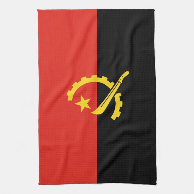 Paño De Cocina Bandera de Angola (Vertical)