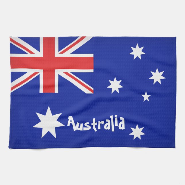 Paño De Cocina Bandera de Australia (Horizontal)