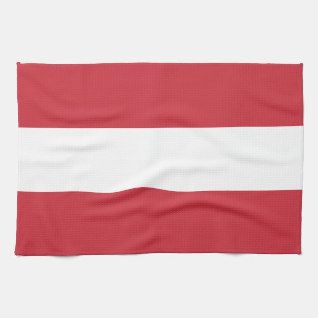 Paño De Cocina Bandera de Austria (Horizontal)