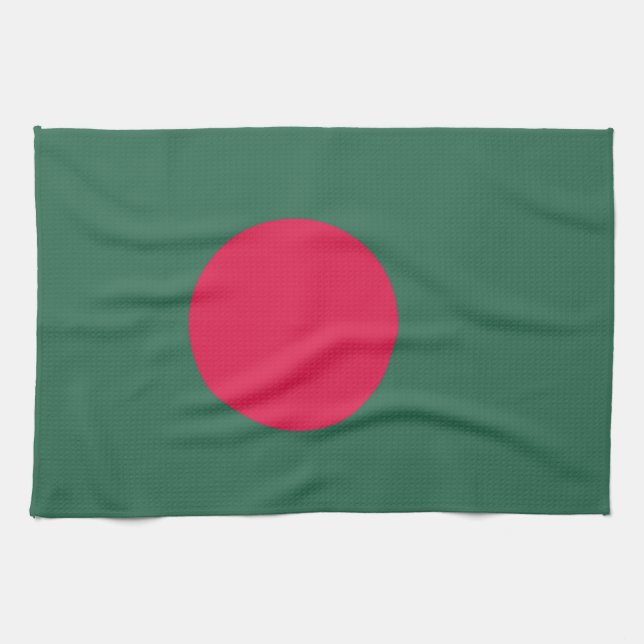 Paño De Cocina Bandera de Bangladesh (Horizontal)