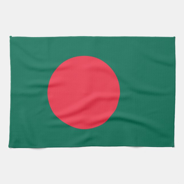 Paño De Cocina Bandera de Bangladesh (Bangladesh) (Horizontal)