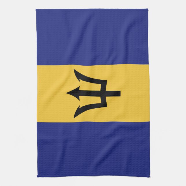 Paño De Cocina Bandera de Barbados (Vertical)