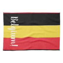 Bandera de Bélgica y texto