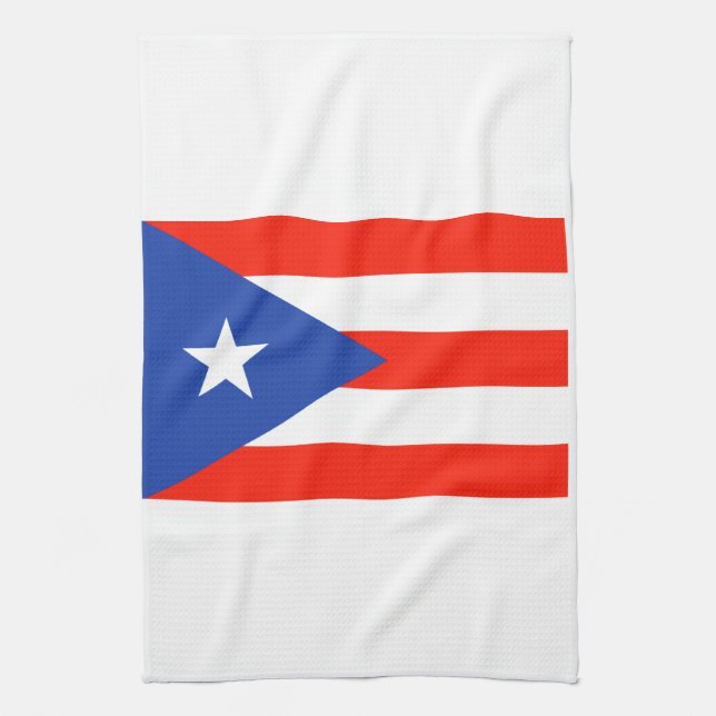 Paño De Cocina Bandera de Boricua Banderas Puerto Rico 4Juan (Vertical)