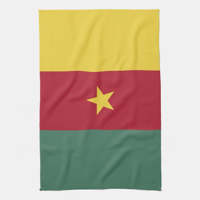 Paño De Cocina Bandera de Camerún (Vertical)