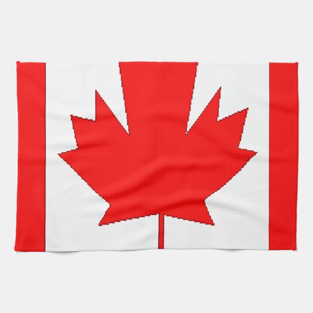 Paño De Cocina Bandera de Canadá (Horizontal)