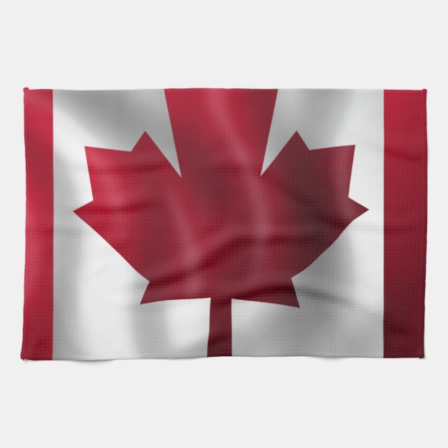 Paño De Cocina Bandera de Canadá (Horizontal)