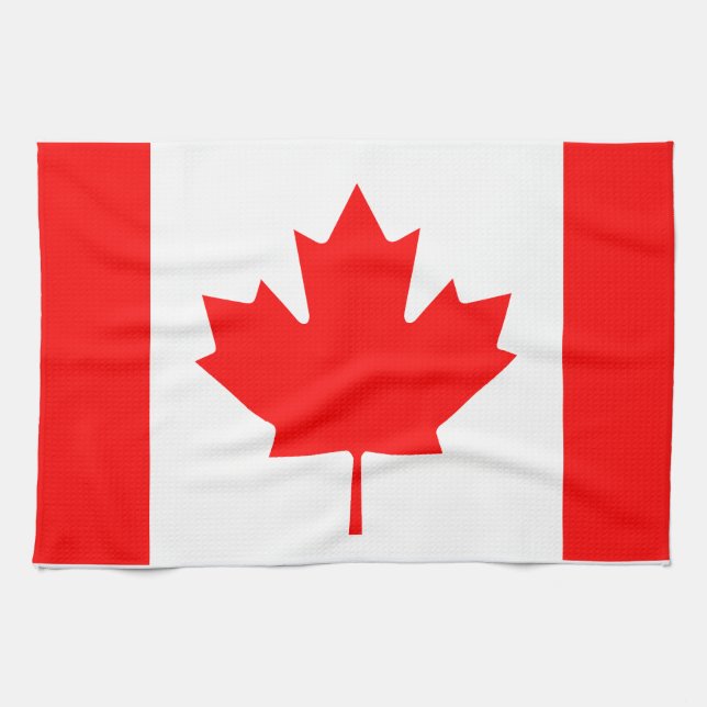 Paño De Cocina Bandera de Canadá (Horizontal)