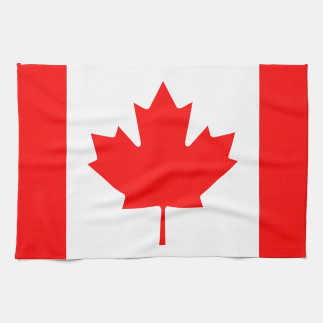 Paño De Cocina Bandera de Canadá (Horizontal)