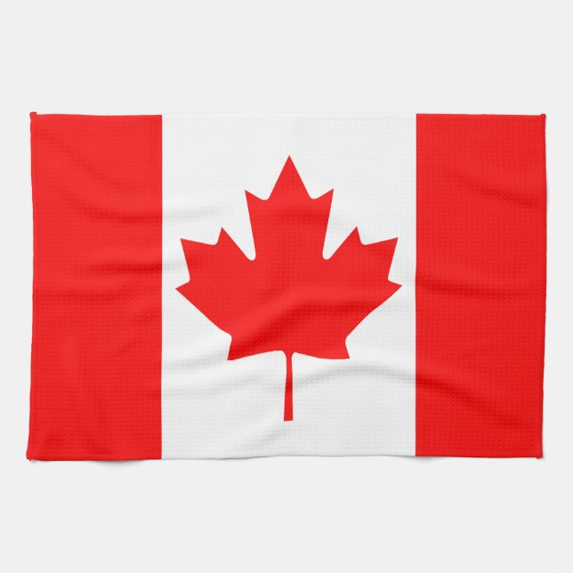 Paño De Cocina Bandera de Canadá (Horizontal)