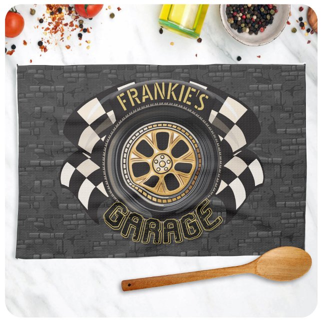 Paño De Cocina Bandera de Carreras personalizado Calor Masculino  (Subido por el creador)