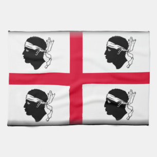 Paño De Cocina Bandera de Cerdeña (Italia)