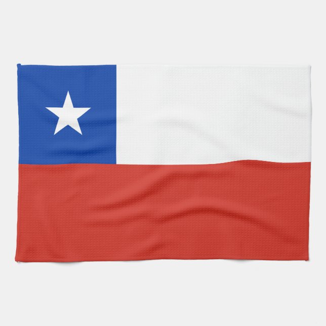Paño De Cocina Bandera de Chile (Horizontal)