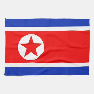 Paño De Cocina Bandera de Corea del Norte