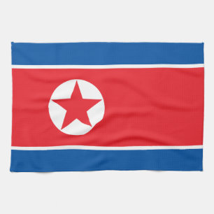 Paño De Cocina Bandera de Corea del Norte