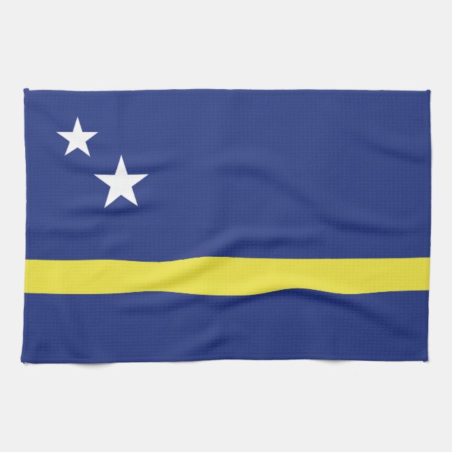 Paño De Cocina Bandera de Curazao (Horizontal)