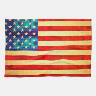 Paño De Cocina Bandera de dinero de Estados Unidos