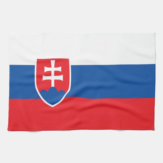 Paño De Cocina Bandera de Eslovaquia (Horizontal)