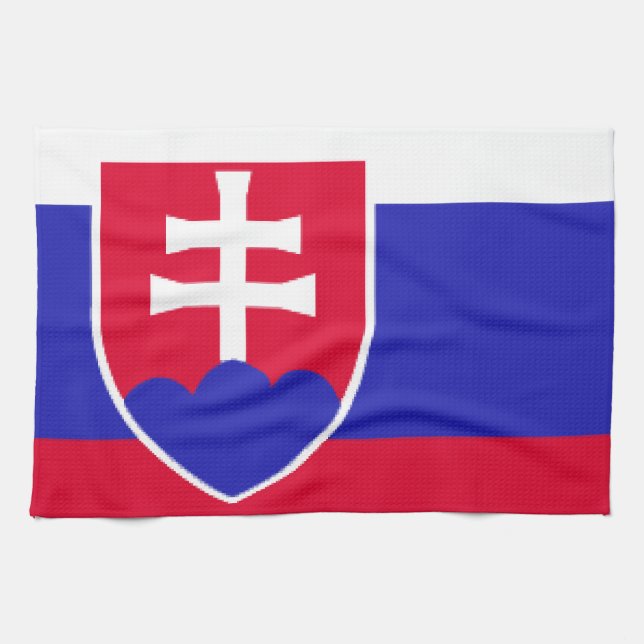 Paño De Cocina Bandera de Eslovaquia (Horizontal)