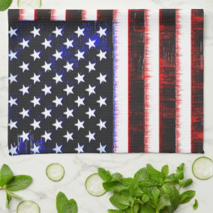 Paño De Cocina Bandera de Estados Unidos - Estados Unidos, lloviz