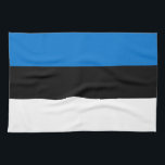 Paño De Cocina Bandera de Estonia<br><div class="desc">Bandera patriótica de Estonia</div>