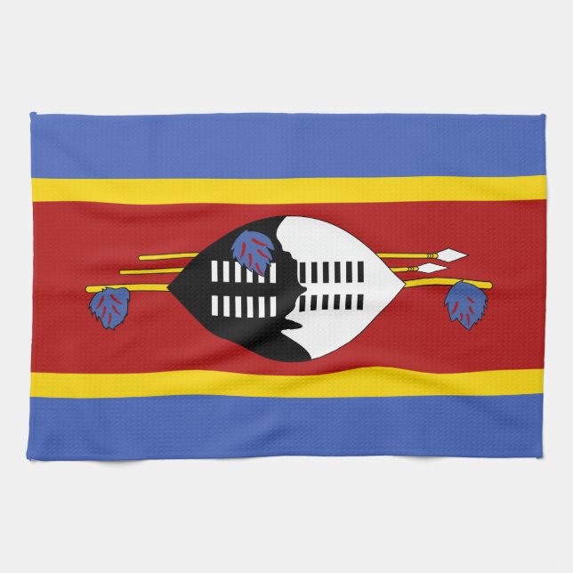Paño De Cocina Bandera de Eswatini (Horizontal)