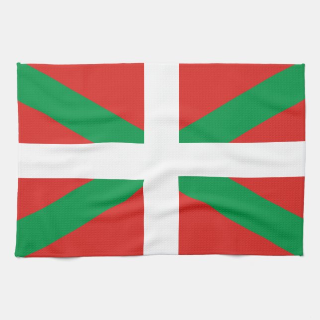 Paño De Cocina Bandera de Euskadi (Horizontal)