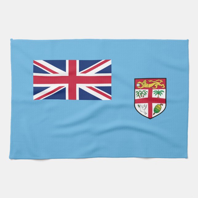 Paño De Cocina Bandera de Fiyi (Horizontal)