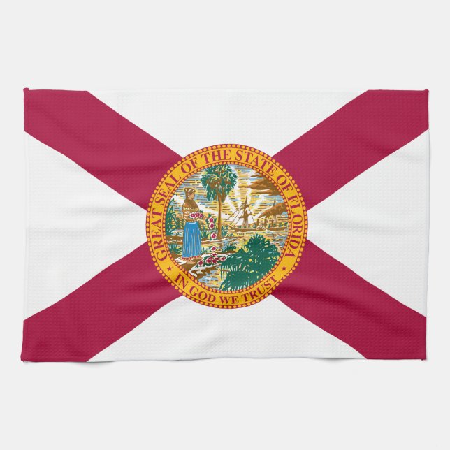Paño De Cocina Bandera de Florida (Horizontal)