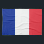 Paño De Cocina Bandera de Francia<br><div class="desc">Bandera de Francia - Tricolor azul,  blanco y rojo.</div>