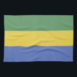 Paño De Cocina Bandera de Gabón<br><div class="desc">¡Un regalo ideal para todos los patriotas de su país!</div>