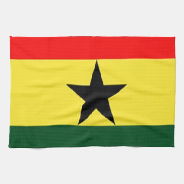 Paño De Cocina Bandera de Ghana (Horizontal)