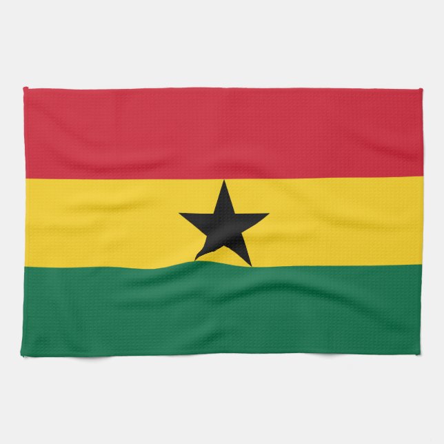 Paño De Cocina Bandera de Ghana (Horizontal)
