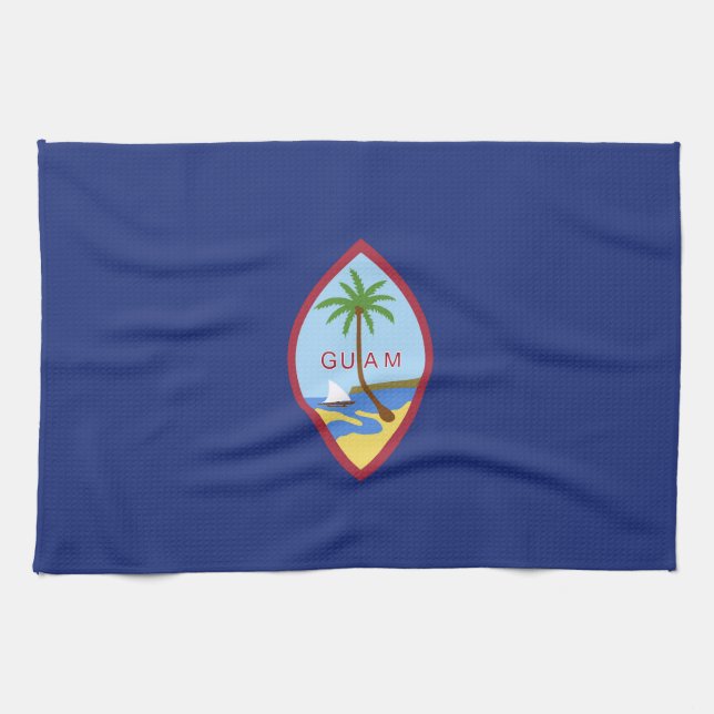 Paño De Cocina Bandera de Guam (Horizontal)