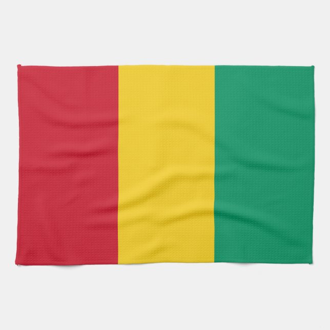 Paño De Cocina Bandera de Guinea (Horizontal)