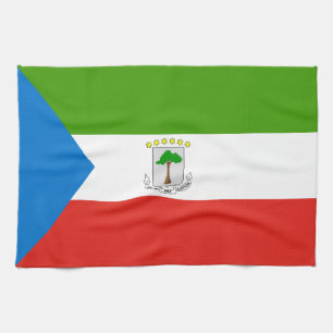 Paño De Cocina Bandera de Guinea Ecuatorial