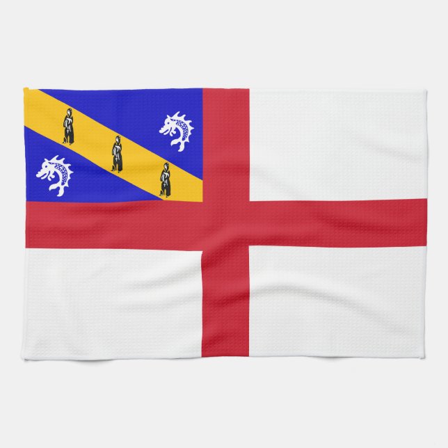 Paño De Cocina Bandera de Herm (Horizontal)