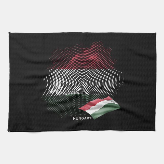Paño De Cocina bandera de Hungría (Horizontal)